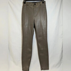 Zara faux leather skinny pants, tan , size S